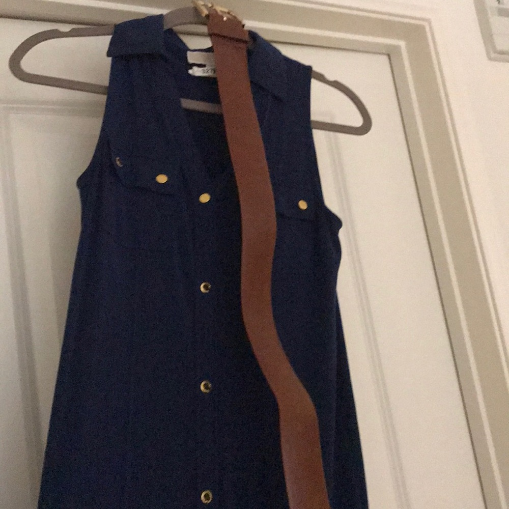 Michael Kors navy maxi dress